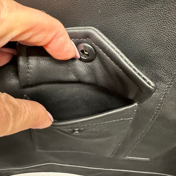 NWT Ted Baker London Men’s Ovine Leather CARVE Biker Jacket Blk Sz XL MSRP $1095 - Picture 8 of 17